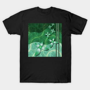 Emerald Scrapbooking Fractal Floral T-Shirt